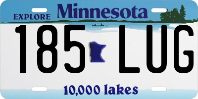 MN license plate 185LUG