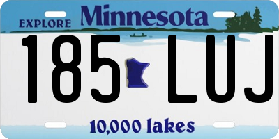 MN license plate 185LUJ