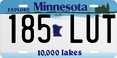 MN license plate 185LUT