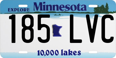 MN license plate 185LVC