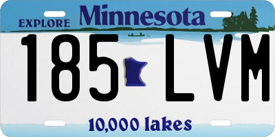 MN license plate 185LVM
