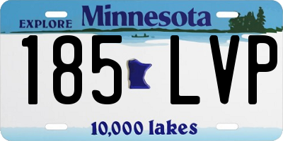 MN license plate 185LVP