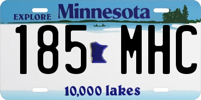 MN license plate 185MHC