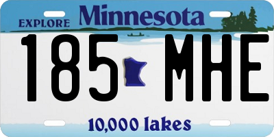 MN license plate 185MHE