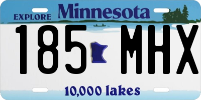 MN license plate 185MHX