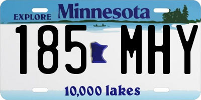MN license plate 185MHY