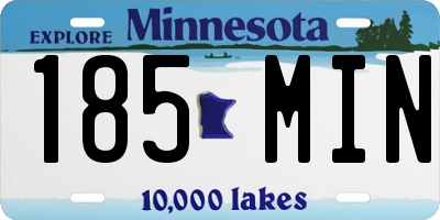 MN license plate 185MIN
