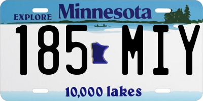 MN license plate 185MIY