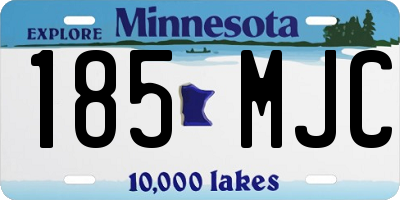 MN license plate 185MJC
