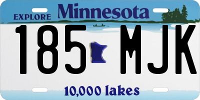 MN license plate 185MJK