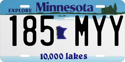 MN license plate 185MYY