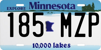MN license plate 185MZP