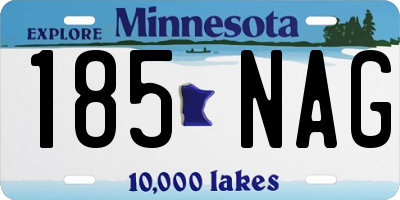 MN license plate 185NAG