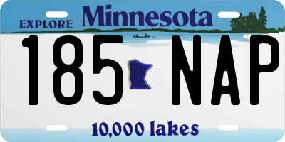 MN license plate 185NAP