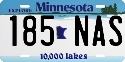 MN license plate 185NAS