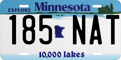MN license plate 185NAT