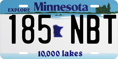 MN license plate 185NBT