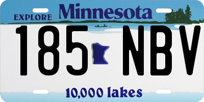 MN license plate 185NBV