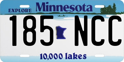 MN license plate 185NCC