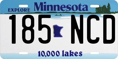 MN license plate 185NCD