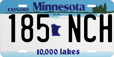MN license plate 185NCH