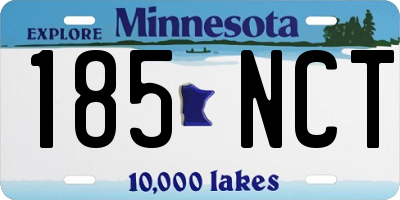 MN license plate 185NCT