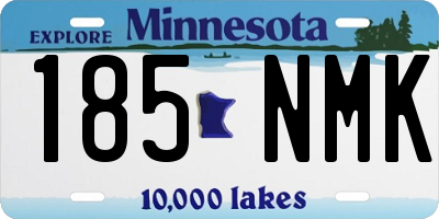 MN license plate 185NMK