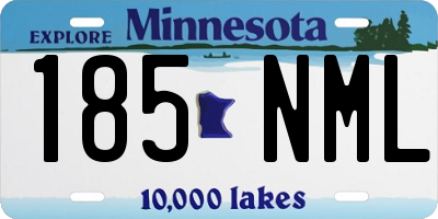 MN license plate 185NML