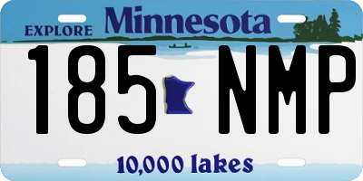 MN license plate 185NMP