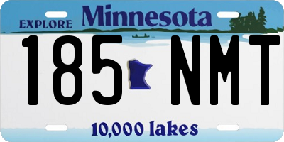 MN license plate 185NMT