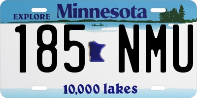 MN license plate 185NMU