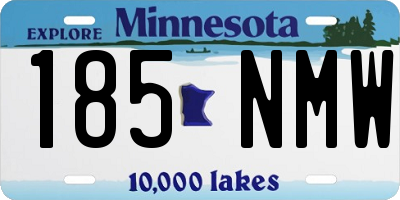MN license plate 185NMW