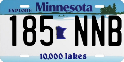 MN license plate 185NNB