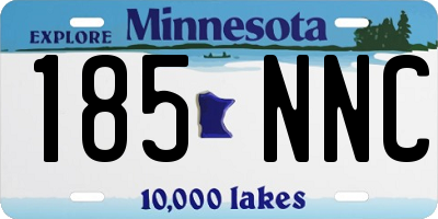 MN license plate 185NNC