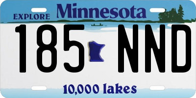 MN license plate 185NND