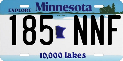 MN license plate 185NNF
