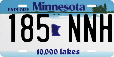 MN license plate 185NNH