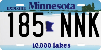 MN license plate 185NNK