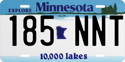 MN license plate 185NNT