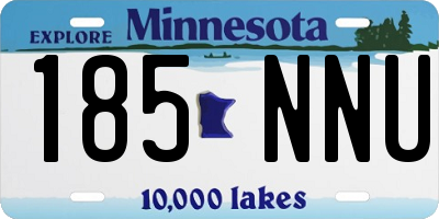 MN license plate 185NNU