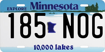 MN license plate 185NOG