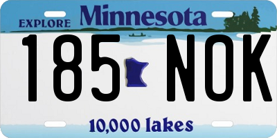 MN license plate 185NOK