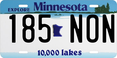 MN license plate 185NON