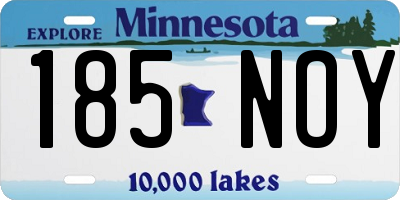 MN license plate 185NOY