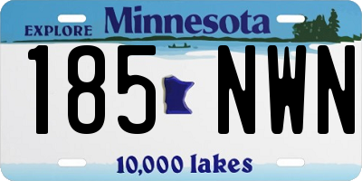 MN license plate 185NWN