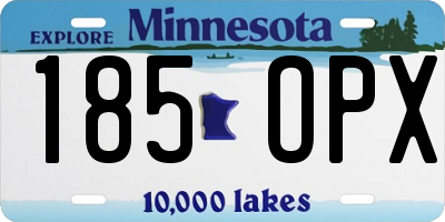 MN license plate 185OPX