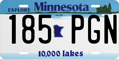 MN license plate 185PGN