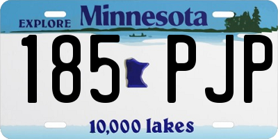 MN license plate 185PJP