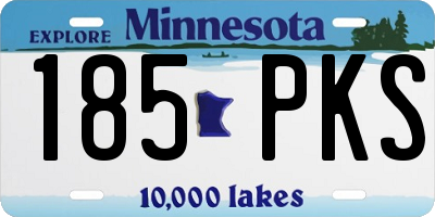 MN license plate 185PKS