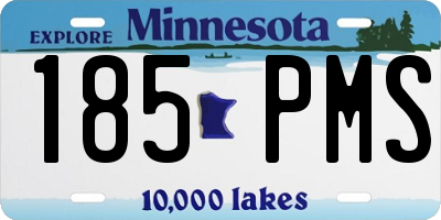 MN license plate 185PMS